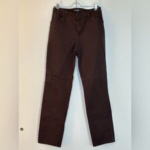 Lee Relaxed Fit Brown Straight Leg Pants